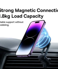 Baseus Magnetic Car Phone Holder 360 Degree Rotateble Foldable for Car Air Vent Mount for Apple iPhone 15 14 13 12 Pro 2