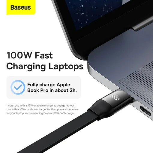 Baseus Retractable 100W 3 in 1 USB Charge Cable For Macbook Samsung Xiaomi USB Type C Cable Charging Cable for iPhone 14 3