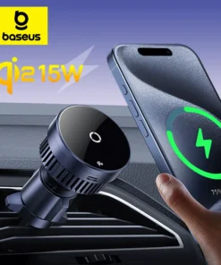 Baseus Qi2.0 15W Magnetic Car Wireless Charger Fast Car Vent Mount Charger Car Phone Holder for iPhone 15/14/13/12 Pro Max 1