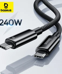 Baseus 240W Super Fast Charge Type-C Cable 6A For Xiaomi 12Pro Redmi K50 Note 11Pro  Quick Charge USB Cable For Macbook 1