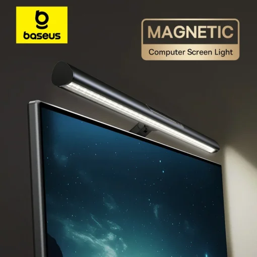 【New Sale】Baseus Magnetic Computer Screen Light Desk Lamp Laptop Hanging USB Light Table Lamp LED Monitor Light Reading Light 1