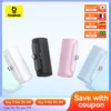 Baseus 20W Compact Power Bank Fast Charging Type-C Edition 5000mah Portable Charger for iPhone 15 Pro Max Xiaomi 1