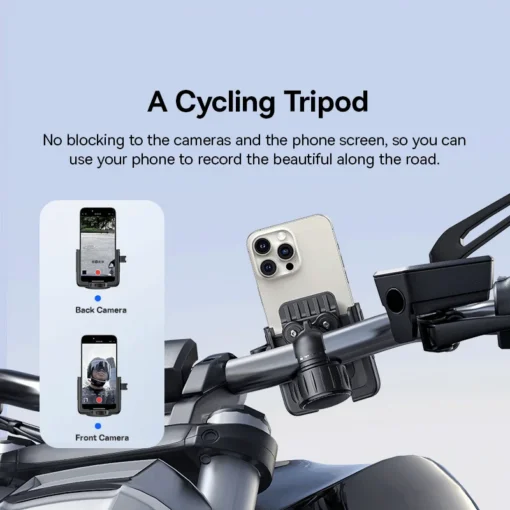 Baseus Bike Phone Holder Case Cycling Bike Mount for iPhone Xiaomi Mobile Phone Stand Bag Handlebar Bicycle 360 Degree Rotatable 4