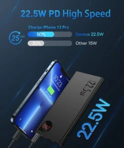 Baseus Power Bank 10000mAh with 22.5W PD Fast Charging Powerbank Portable Battery Charger For iPhone 15 14 13 12 Pro Max Xiaomi 2