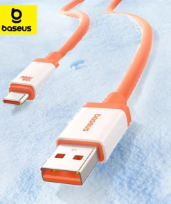 Baseus Anti-freezing USB Type C Cable For Realme Huawei P30 Pro 100W Fast Charging Wire USB-C Charger Data Cord For Samsung 1