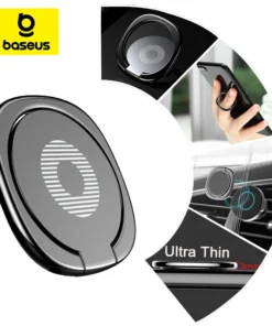 Baseus Finger Ring Phone Holder For iPhone Phone Ring Metal Mobile Phone Holder Support Magnetic Phone Holder Stand Accessories 1