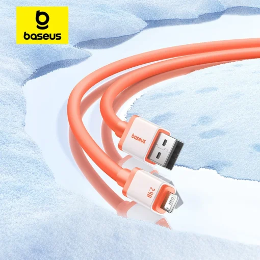 Baseus Anti-freezing USB Cable For iPhone 14 13 12 11 Pro Xs Max X Xr 8 7 6 Fast Charging Data Line Charger For iPad Phone 1