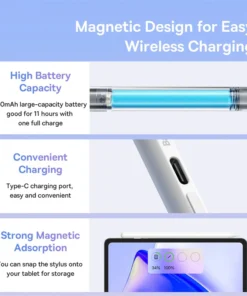 Baseus Stylus Pens For Apple Pencil 2 1 For iPad Air Pro 11 12.9 Mini Palm Rejection Tablet Touch Active Pen with LED Indicators 3