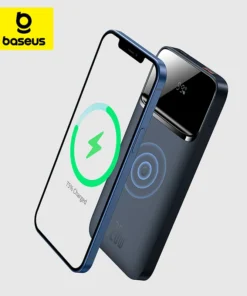 Baseus Power Bank 10000mAh Wireless charger Magnetic Wireless Quick Charging Powerbank External Battery For iPhone 13 12 Pro 1