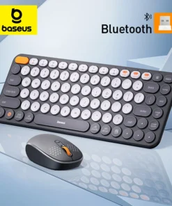 Baseus Mouse Bluetooth Wireless Computer Keyboard and Mouse Combo with 2.4GHz USB Nano Receiver  for PC MacBook Tablet Laptop 1