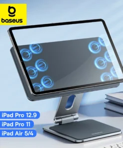 Baseus Magnetic Stand for iPad Pro 11 12.9 Inch Aluminum Adjustable Foldable Desktop Stand for iPad Air 5 Air4 10.9 Tablet Stand 1