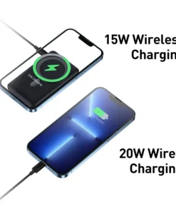 Baseus 20W Magnetic Wireless Charger Power Bank 10000mAh Wireless Charging External Battery For iPhone 15 14 13 12 Pro Max 4