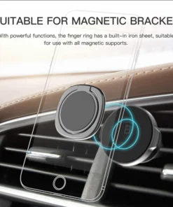 Baseus Finger Ring Phone Holder For iPhone Phone Ring Metal Mobile Phone Holder Support Magnetic Phone Holder Stand Accessories 4