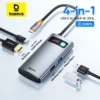 Baseus USB C 3.0 HUB Type-C to HDMI-Compatible 4 in 1 Docking Station Charging 4K Adapter Splitter For MacBook Air Pro Samsung 1