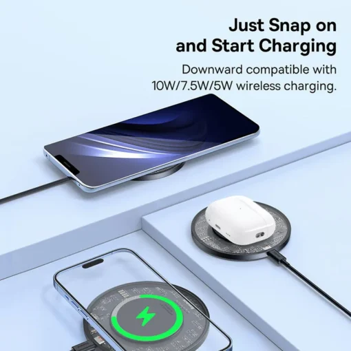 Baseus 15W Fast Wireless Charger For iPhone 15 14 13 For Airpods Visible Qi Wireless Charging Pad For Samsung S22 S10 Xiaomi LG 2