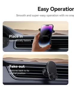 Baseus Car Phone Holder Gravity Auto Restorable in Car Air Vent Silicone Stand For iPhone Xiaomi Samsung Car Mobile Support 3