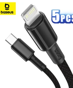 Baseus 2PCS/5PCS 20W USB Type C Cable for iPhone 14 13 12 11 Pro Max PD Fast Charging for iPhone Charger Cable 1