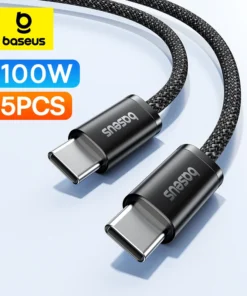 Baseus 100W Type C Cable For iPhone 15 Plus Promax USB C Fast Charging Charger Wire Cord For Macbook Samsung Xiaomi TypeC Cable 1
