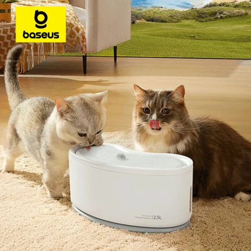 Baseus 2.5L Cat Water Fountain Dog Automatic Feeders Smart Control Cat Water Pump Drinker Fountain For Dog Cats 1