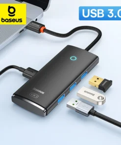 Baseus USB HUB 4 in 1 USB C HUB USB Type C to Multi USB 3.0 Adapter for MacBook Pro Air Huawei Mate 30 USB-C 3.0 Splitter 1