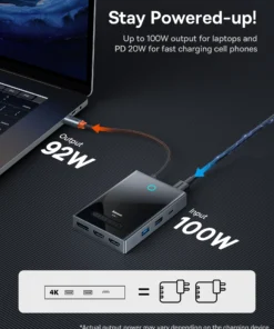 Baseus USB C Hub 8K 30Hz DP Type-C Hub 4K 60Hz HDMI-Compatible VGA USB 3.0 PD Docking Station for MacBook Pro Air Laptop USB Hub 4