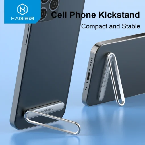 Hagibis Cell Phone Kickstand Universal Vertical Horizontal Stand Adjustable Mini Folding Desk Mount Holder for iPhone Samsung 1