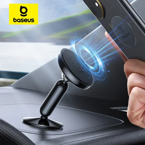 Baseus Universal Car Holder For Mobile Phone Holder Stand in Car Mount Phone Holder For Car 360 Degree Magnetic Car Phone Holder 1