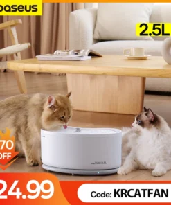 Baseus Cat Water Fountain Pet Automatic Feeders Smart Control Cat Water Pump Cat Accessories Drinker For Multiple Cats 1