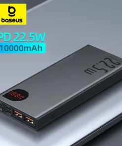 Baseus Power Bank 10000mAh with 22.5W PD Fast Charging Powerbank Portable Battery Charger For iPhone 15 14 13 12 Pro Max Xiaomi 1