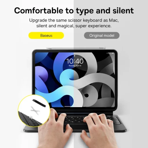 Baseus Bluetooth Wireless Magic Keyboard Magnetic for iPad Pro Magnet Keyboard For iPad Air 5 4 Case Tablet Folding Keyboard 6