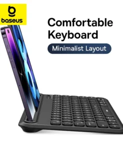 Baseus Wireless Keyboard 3 Mode Bluetooth 5.1 Mini 78 Key Keyboard for iPad PC Laptop Tablet Phone Portable Wireless Keyboard 1