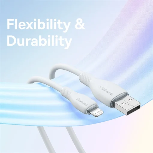 Baseus USB Cable 2.4A For iPhone Charging Cable USB Cord For iPhone 14 13 12 11 Pro Max Fast Data Charging Wire Cord 2