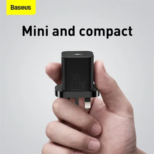 Baseus 20W Fast Charger For iPhone 15 14 13 12 PD Charger Super Si Uk Plug Fast Charging For iPad Quick Charge 4.0 Phone Charger 2