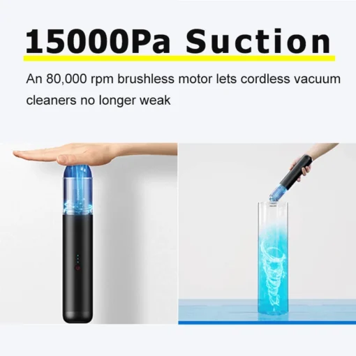 Baseus Vacuum Cleaner 15000Pa Wireless Portable Handheld 135W Strong Suction Car Handy Vacuum Cleaner Smart Home For Car Home 5