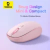 Baseus F01 Wireless Mouse Bluetooth 5.0 2.4G Ergonomic Mice for PC MacBook Tablet Laptop Computer Portable Office Gaming Mouse 1