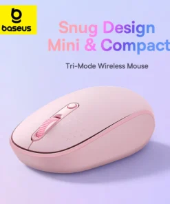 Baseus F01 Wireless Mouse Bluetooth 5.0 2.4G Ergonomic Mice for PC MacBook Tablet Laptop Computer Portable Office Gaming Mouse 1