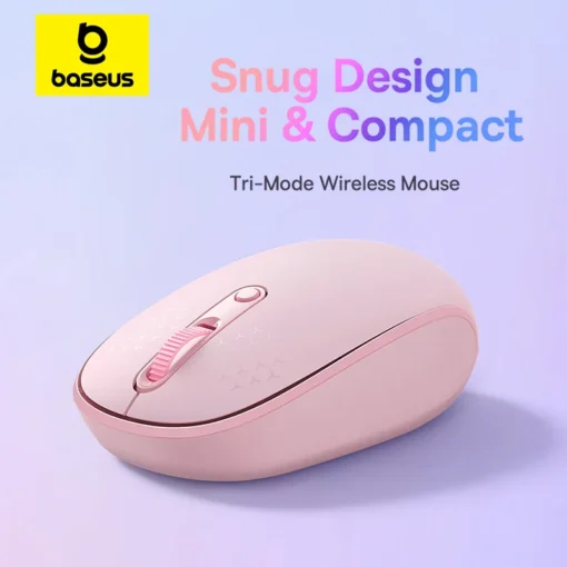 Baseus F01 Wireless Mouse Bluetooth 5.0 2.4G Ergonomic Mice for PC MacBook Tablet Laptop Computer Portable Office Gaming Mouse 1