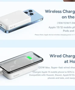 Baseus Power Bank 10000mAh Mini Magnetic Wireless Fast Charge Auto-wake For iPhone 15 14 13  Pro Max Magnetic Powerbank 6