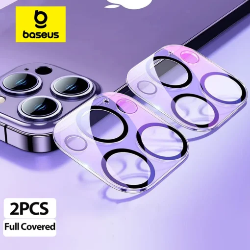 Baseus 2PCS Camera Lens Protector For iPhone 15 Pro Max 15 Plus Tempered Glass Lens Glass For iPhone 14 13 Lens Protection Film 1