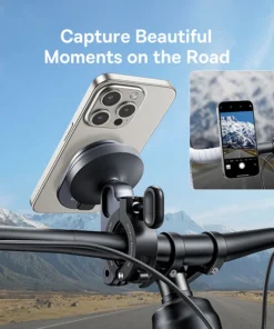 Baseus Magnetic Bike Phone Holder Universal Bicycle Phone Holder for 4.7-7 Inch Mobile Phone Stand Scooter Motorcycle Bracket 3
