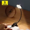 Baseus LED Clip Table Lamp Stepless Dimmable Wireless Desk Lamp Touch USB Rechargeable Reading Light LED Night Light Laptop Lamp 1