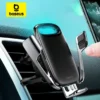 Baseus Car Holder Wireless Charger for Xiaomi Huawei Gravity Cellphone Car Mobile Phone Support iPhone GPS Air Vent Mount Holder 1