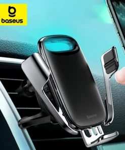 Baseus Car Holder Wireless Charger for Xiaomi Huawei Gravity Cellphone Car Mobile Phone Support iPhone GPS Air Vent Mount Holder 1