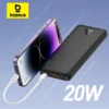 Baseus Airpow 20W Power Bank 10000mAh 20000mAh Fast Charge Powerbank for iPhone 15/14/13/12 Xiaomi batterie externe 1