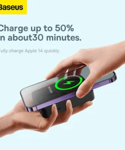 Baseus Power Bank 20000mAh 20W Wireless Magnetic Phone Charger Powerbank Fast Charging For iPhone 15 14 13 12 Series 4