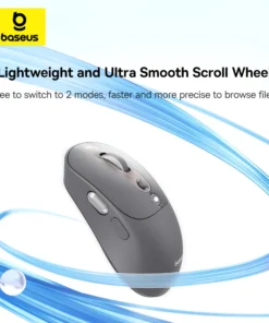 【New Sale】Baseus Editor Wireless Bluetooth Mouse Dual Mode Rechargeable Office Universal Ergonomic OLED Screen Display Mouse 5