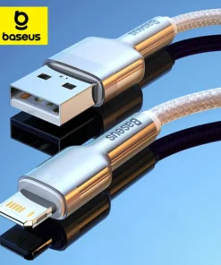 Baseus USB Cable for iPhone 14 11 12 Pro Max Xs Xr X 2.4A Fast Charging Cable for iPhone Cable 7 SE 8 Plus Charger for iPad air 1