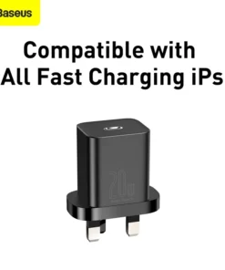 Baseus 20W Fast Charger For iPhone 15 14 13 12 PD Charger Super Si Uk Plug Fast Charging For iPad Quick Charge 4.0 Phone Charger 4