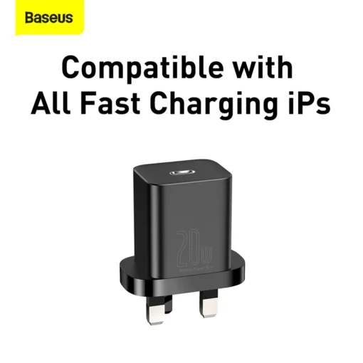 Baseus 20W Fast Charger For iPhone 15 14 13 12 PD Charger Super Si Uk Plug Fast Charging For iPad Quick Charge 4.0 Phone Charger 4