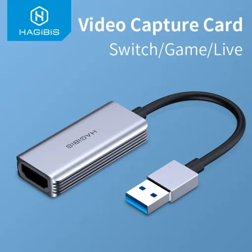 Hagibis Video Capture Card USB 3.0 4K HDMI-compatible Video Game Grabber Record for PS4 Camcorder Switch Live Broadcast Camera 1